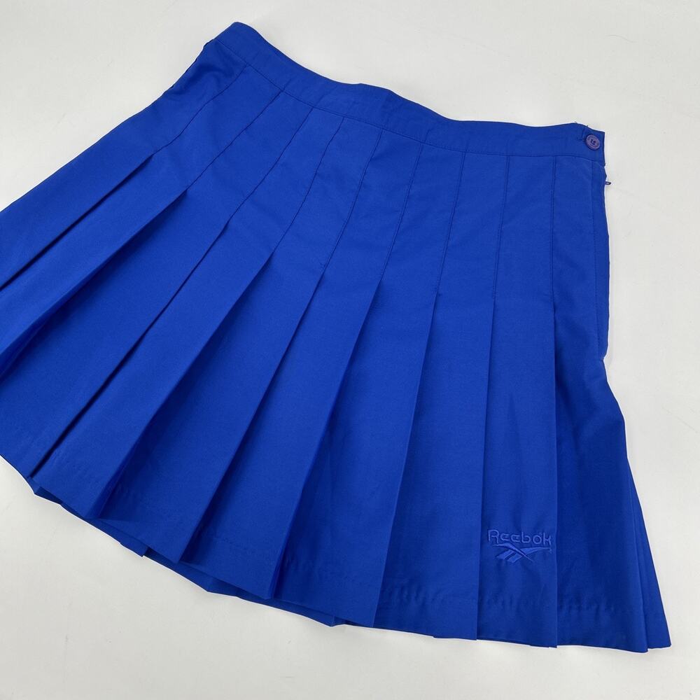 Vintage Reebok Tennis Skirt Womens Size 6 Pleated Blue Mini Preppy Schoolgirl